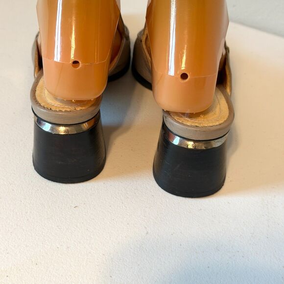 Nicholas Kirkwood Beya Mule Size 37 EU - Neutral Beige Leather Pointed Toe Slide - Picture 4 of 12